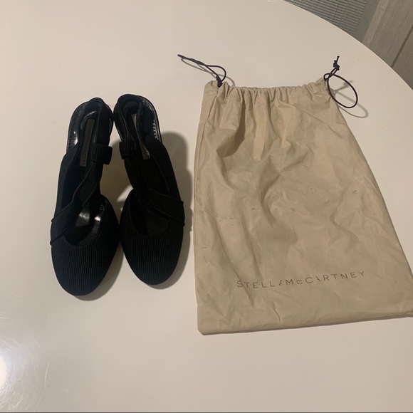 STELLA MCCARTNEY Black Slingback Pumps 36.5 - Picture 4 of 13
